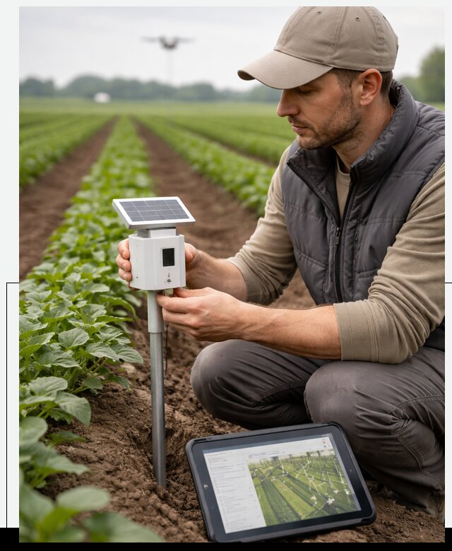 IoT мониторинг сельскохозяйственных полей и контроля в Новотроицке