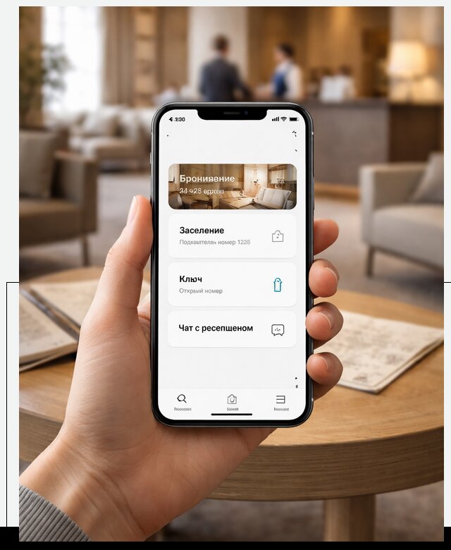 Мобильное приложение для гостей отеля в Новотроицке, управление сервисом